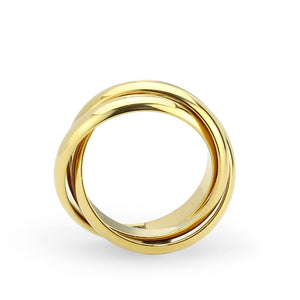 TK3920G - IP Gold(Ion Plating) Stainless Steel Ring with NoStone in No Stone