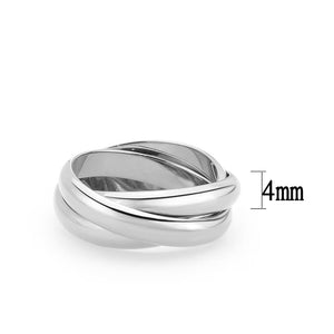 TK3920 - High polished (no plating) Stainless Steel Ring with NoStone in No Stone