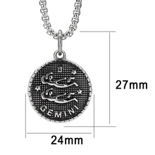 Load image into Gallery viewer, TK3924 - High polished (no plating) Stainless Steel Chain Pendant with NoStone in No Stone