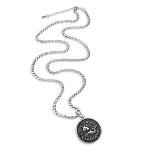 TK3929 - High polished (no plating) Stainless Steel Chain Pendant with NoStone in No Stone