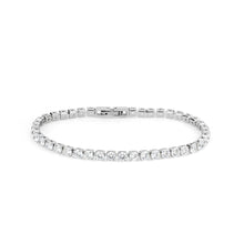 Load image into Gallery viewer, TK3947 - High polished (no plating) Stainless Steel Bracelet with AAA Grade CZ in Clear