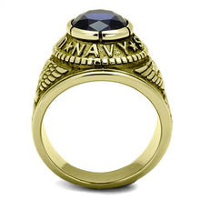Load image into Gallery viewer, TK414707G - IP Gold(Ion Plating) Stainless Steel Ring with Synthetic Synthetic Glass in Montana