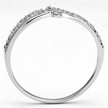 Load image into Gallery viewer, TS074 - Rhodium 925 Sterling Silver Ring with AAA Grade CZ  in Clear