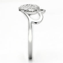 Load image into Gallery viewer, TS130 - Rhodium 925 Sterling Silver Ring with AAA Grade CZ  in Clear