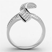 Load image into Gallery viewer, TS150 - Rhodium 925 Sterling Silver Ring with AAA Grade CZ  in Clear