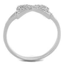 Load image into Gallery viewer, TS259 - Rhodium 925 Sterling Silver Ring with AAA Grade CZ  in Clear