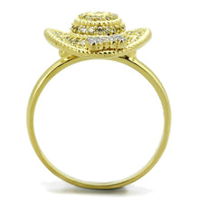 Load image into Gallery viewer, TS320 - Gold+Rhodium 925 Sterling Silver Ring with AAA Grade CZ  in Topaz