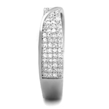 Load image into Gallery viewer, TS373 - Rhodium 925 Sterling Silver Ring with AAA Grade CZ  in Clear