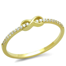 Load image into Gallery viewer, TS405 - Gold 925 Sterling Silver Ring with AAA Grade CZ  in Clear