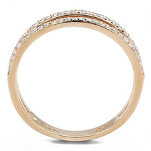 Load image into Gallery viewer, TS588 - Rose Gold 925 Sterling Silver Ring with AAA Grade CZ  in Clear