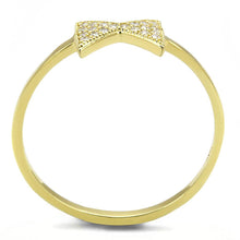 Load image into Gallery viewer, TS593 - Gold 925 Sterling Silver Ring with AAA Grade CZ  in Clear