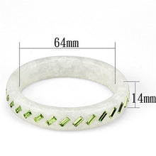 Load image into Gallery viewer, VL093 -  Resin Bangle with Top Grade Crystal  in Peridot