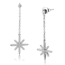 Load image into Gallery viewer, DA329 - No Plating Stainless Steel Earrings with AAA Grade CZ  in Clear