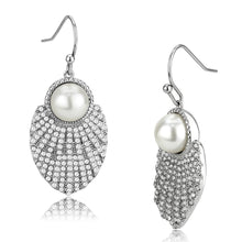 Load image into Gallery viewer, DA330 - No Plating Stainless Steel Earrings with Synthetic Pearl in White