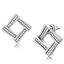 Load image into Gallery viewer, DA333 - No Plating Stainless Steel Earrings with AAA Grade CZ  in Clear