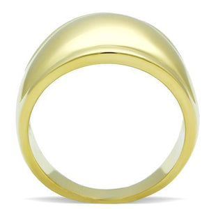 GL010 - IP Gold(Ion Plating) Brass Ring with No Stone