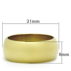 GL012 - IP Gold(Ion Plating) Brass Ring with No Stone