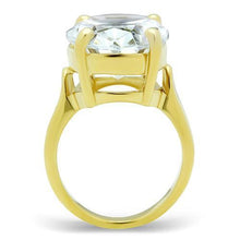 Load image into Gallery viewer, GL083 - IP Gold(Ion Plating) Brass Ring with AAA Grade CZ  in Clear