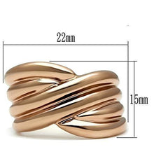 Load image into Gallery viewer, GL205 - IP Rose Gold(Ion Plating) Brass Ring with No Stone