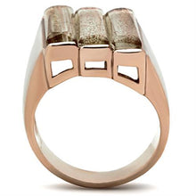 Load image into Gallery viewer, GL231 - IP Rose Gold(Ion Plating) Brass Ring with Synthetic Spinel in Topaz