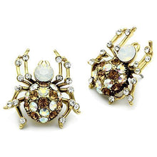Load image into Gallery viewer, GL347 - IP Gold(Ion Plating) Brass Earrings with Top Grade Crystal  in Multi Color