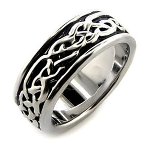 LO014 - Rhodium Brass Ring with No Stone
