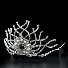 Load image into Gallery viewer, LO2111 - Imitation Rhodium Brass Tiaras &amp; Hair Clip with Top Grade Crystal  in Montana