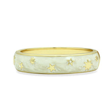 Load image into Gallery viewer, LO2146 - Flash Gold White Metal Bangle with Top Grade Crystal  in Clear