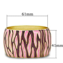 Load image into Gallery viewer, LO2154 - Flash Gold White Metal Bangle with Epoxy  in No Stone