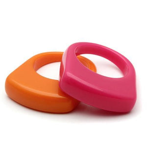 LO2383 -  Resin Ring with Synthetic Synthetic Stone in Multi Color