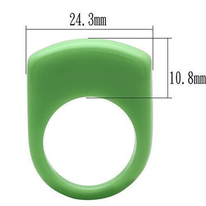 LO2384 -  Resin Ring with Synthetic Synthetic Stone in Multi Color