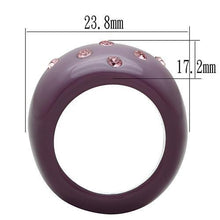 Load image into Gallery viewer, LO2386 -  Resin Ring with Synthetic Synthetic Stone in Multi Color