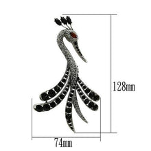 Load image into Gallery viewer, LO2393 - Imitation Rhodium White Metal Brooches with Top Grade Crystal  in Multi Color