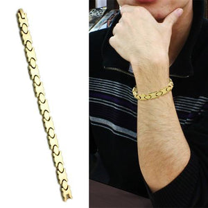 LO2424 - Gold Brass Bracelet with No Stone