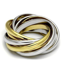 Load image into Gallery viewer, LO2527 - Gold+Rhodium Brass Ring with No Stone