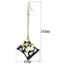 Load image into Gallery viewer, LO2704 - Gold+Ruthenium Iron Earrings with No Stone