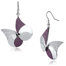 Load image into Gallery viewer, LO2708 - Rhodium Iron Earrings with No Stone