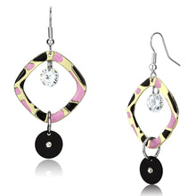 Load image into Gallery viewer, LO2711 - Special Color Iron Earrings with AAA Grade CZ  in Clear