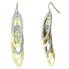 Load image into Gallery viewer, LO2753 - Gold+Rhodium Iron Earrings with No Stone