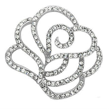 Load image into Gallery viewer, LO2813 - Imitation Rhodium White Metal Brooches with Top Grade Crystal  in Clear