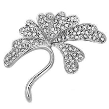 Load image into Gallery viewer, LO2874 - Imitation Rhodium White Metal Brooches with Top Grade Crystal  in Clear