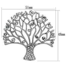 Load image into Gallery viewer, LO2915 - Imitation Rhodium White Metal Brooches with Top Grade Crystal  in Clear