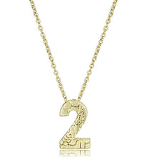 Load image into Gallery viewer, LO3461 - Flash Gold Brass Chain Pendant with Top Grade Crystal  in Clear