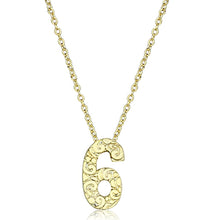 Load image into Gallery viewer, LO3463 - Flash Gold Brass Chain Pendant with Top Grade Crystal  in Clear