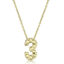 Load image into Gallery viewer, LO3467 - Flash Gold Brass Chain Pendant with Top Grade Crystal  in Clear