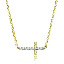 Load image into Gallery viewer, LO3477 - Flash Gold Brass Chain Pendant with Top Grade Crystal  in Clear
