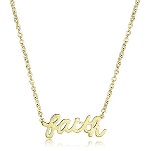 LO3485 - Gold Brass Chain Pendant with No Stone