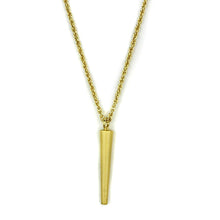 Load image into Gallery viewer, LO3710 - Gold &amp; Brush Brass Chain Pendant with No Stone