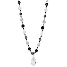 Load image into Gallery viewer, LO3817 - Antique Silver White Metal Necklace with Synthetic Synthetic Glass in Clear
