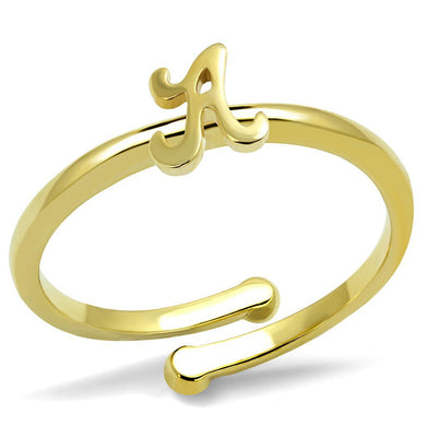 LO4006 - Flash Gold Brass Ring with No Stone